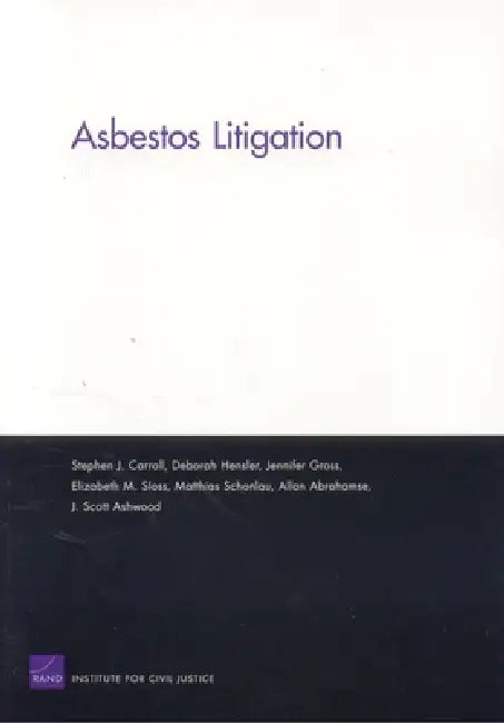 Buy Asbestos Litigation (English, Stephen J. Carroll | Deborah Hensler | Allan Abrahanse) Online at Best Price - BookBajar