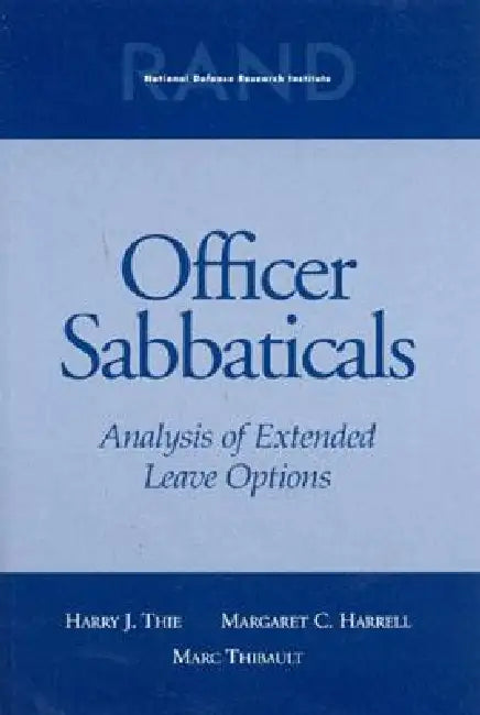 Buy Officer Sabbaticals (English, Harry J. Thie) Online at Best Price - BookBajar