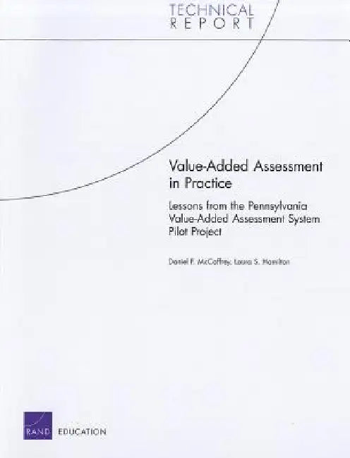 Buy Value-Added Assessment in Practice (English, Daniel F. McCaffrey | Laura S. Hamilton) Online at Best Price - BookBajar