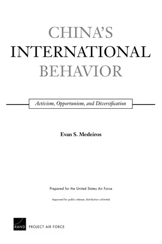 Buy China's International Behavior (English, Evan S. Medeiros) Online at Best Price - BookBajar