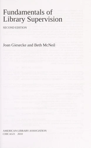 Buy Fundamentals of Library Supervision (English, Joan Giesecke | Beth McNeil) Online at Best Price - BookBajar