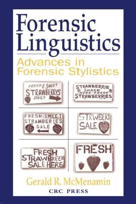 Buy Forensic Linguistics (English, Gerald R. McMenamin) Online at Best Price - BookBajar