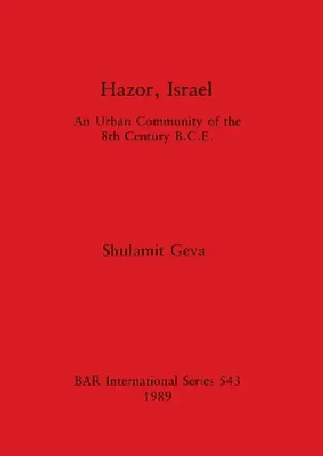 Buy Hazor, Israel (English, Shulamit Geva) Online at Best Price - BookBajar