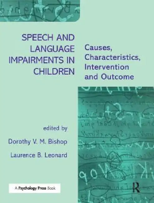 Buy Speech and Language Impairments in Children (English, Dorothy V. M. Bishop | Laurence B. Leonard) Online at Best Price - BookBajar
