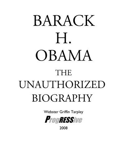 Buy Barack H. Obama (English, Webster Tarpley) Online at Best Price - BookBajar