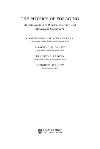 Buy The Physics of Foraging (English, Gandhimohan M. Viswanathan | Marcos G. E. Da Luz | Ernesto P. Raposo) Online at Best Price - BookBajar