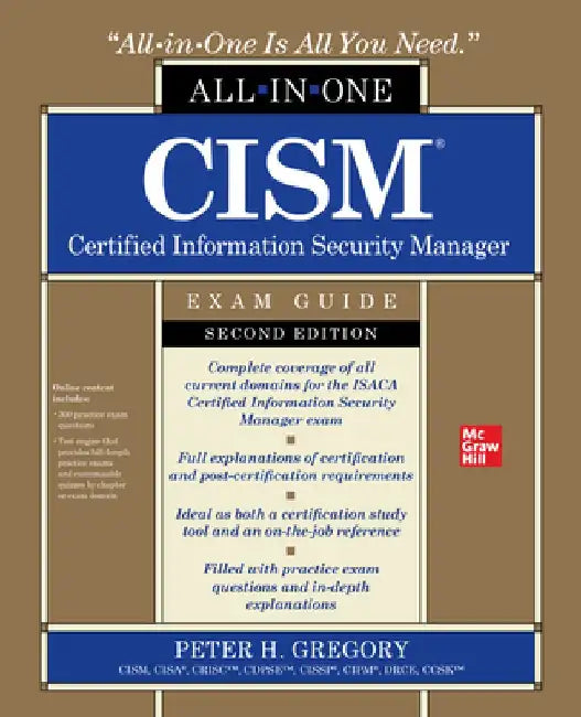 Buy Cism Certified Information Security Manager All-In-One Exam Guide, Second Edition (English, Peter Gregory) Online at Best Price - BookBajar