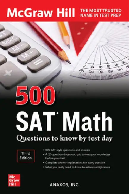 Buy 500 SAT Math Questions to Know by Test Day, Third Edition (English, Inc Anaxos) Online at Best Price - BookBajar