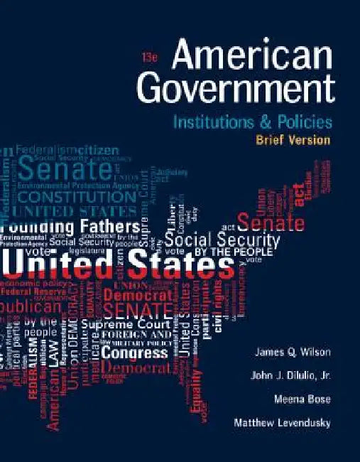 Buy American Government (English, James Wilson | John Dilulio | Meena Bose) Online at Best Price - BookBajar