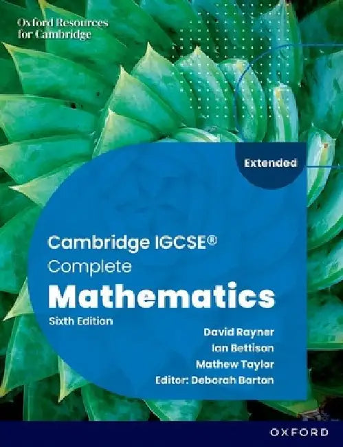 Buy Cambridge IGCSE Complete Mathematics Extended Student Book 6 (English, Bettison) Online at Best Price - BookBajar
