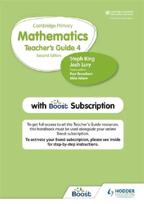 Buy Cambridge Primary Mathematics Teacher's Guide Stage 4 with Boost Subscription (English, Steph King | Josh Lury) Online at Best Price - BookBajar