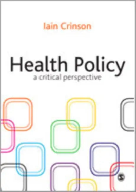 Buy Health Policy (English, Iain Crinson) Online at Best Price - BookBajar