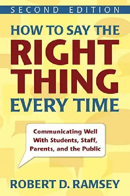 Buy How to Say the Right Thing Every Time (English, Robert D. Ramsey) Online at Best Price - BookBajar