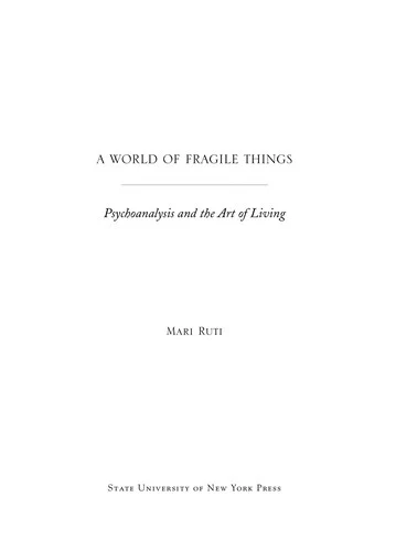 Buy A World of Fragile Things (English, Mari Ruti) Online at Best Price - BookBajar