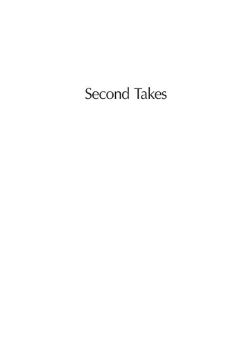 Buy Second Takes (English, Carolyn Jess-Cooke | Constantine Verevis) Online at Best Price - BookBajar
