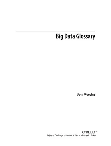 Buy Big Data Glossary (English, Pete Warden) Online at Best Price - BookBajar