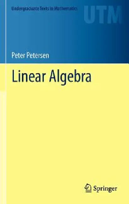 Buy Linear Algebra (English, Peter Petersen) Online at Best Price - BookBajar