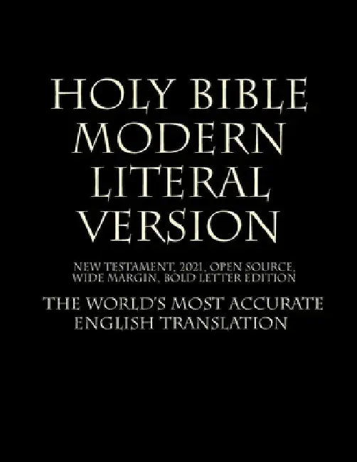 Buy Holy Bible - Modern Literal Version (English, MLV Team 2021) Online at Best Price - BookBajar