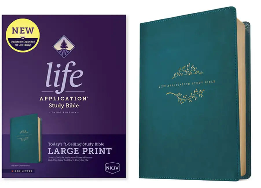 Buy NKJV Life Application Study Bible Third Edition Large Print (Red Letter Leatherlike Teal Bl (English, Tyndale) Online at Best Price - BookBajar
