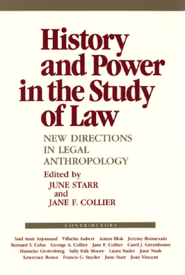 Buy History and Power in the Study of Law (English, June Starr | Jane F. Collier) Online at Best Price - BookBajar