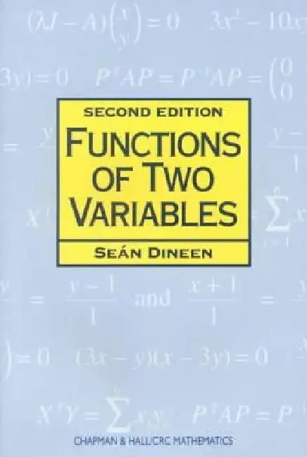 Buy Functions of Two Variables (English, Sean Dineen) Online at Best Price - BookBajar