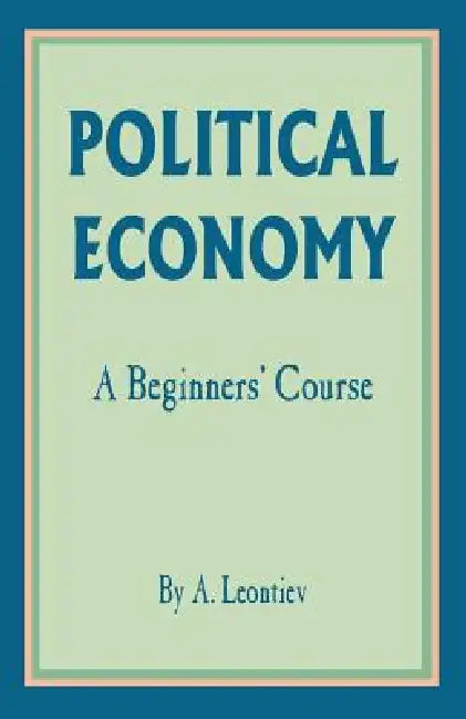 Buy Political Economy (English, A. Leontiev) Online at Best Price - BookBajar