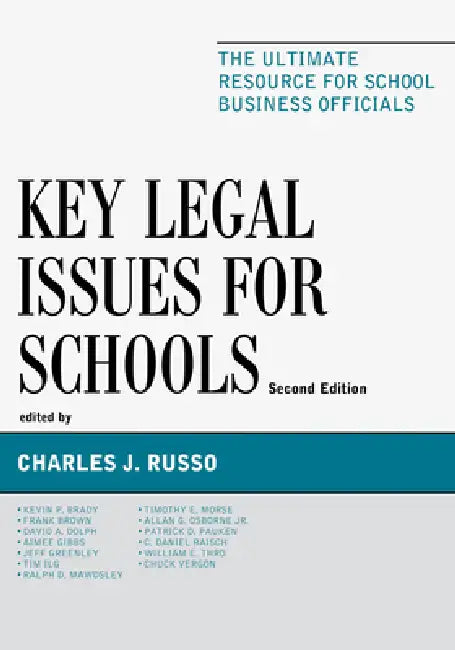 Buy Key Legal Issues for Schools (English, Charles J. Russo) Online at Best Price - BookBajar