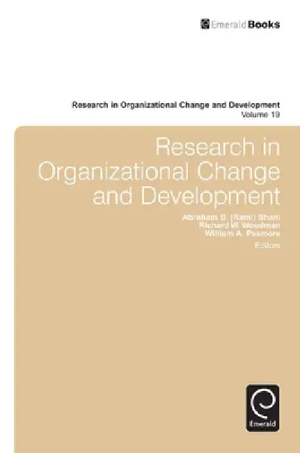 Buy Research in Organizational Change and Development (English, Richard W. Woodman | William A. Pasmore | Shani) Online at Best Price - BookBajar