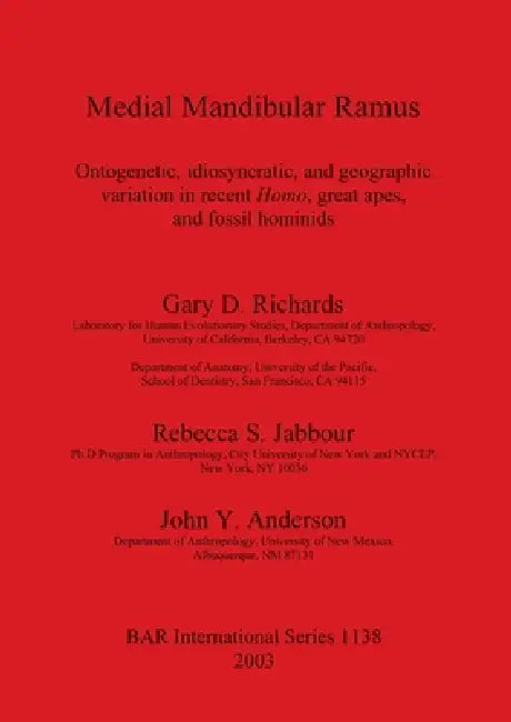Buy Medial Mandibular Ramus (English, Gary D. Richards | Rebecca S. Jabbour | John Y. Anderson) Online at Best Price - BookBajar