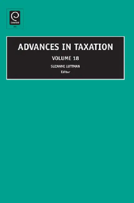 Buy Advances in Taxation (English, Suzanne M. Luttman) Online at Best Price - BookBajar