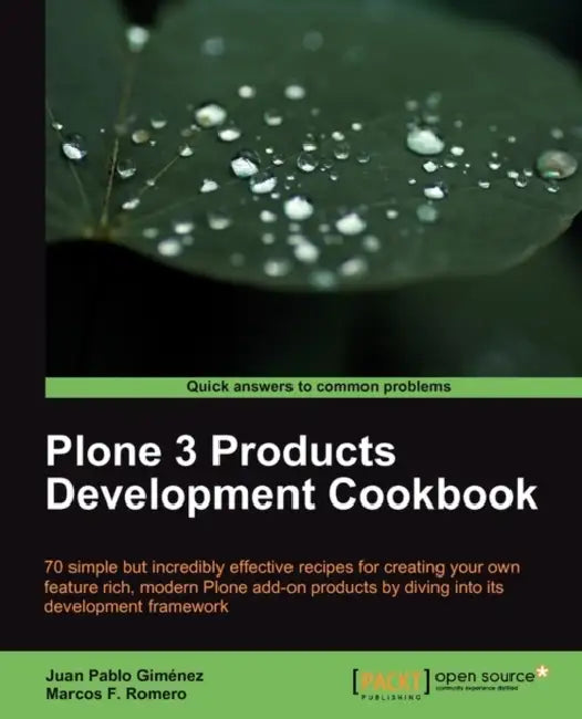 Buy Plone 3 Products Development Cookbook (English, Marcos F. Romero | Juan Pablo Gimnez | Juan Pablo Gimenez) Online at Best Price - BookBajar