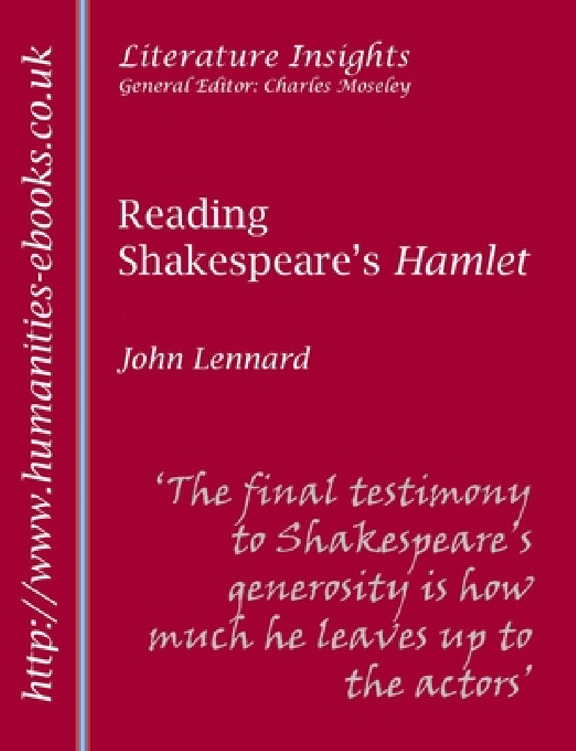 Buy Reading Shakespeare's Hamlet (English, John Lennard) Online at Best Price - BookBajar