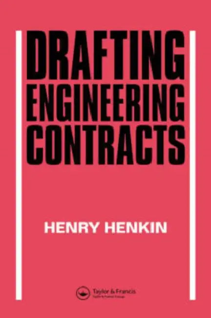 Buy Drafting Engineering Contracts (English, H. Henkin) Online at Best Price - BookBajar