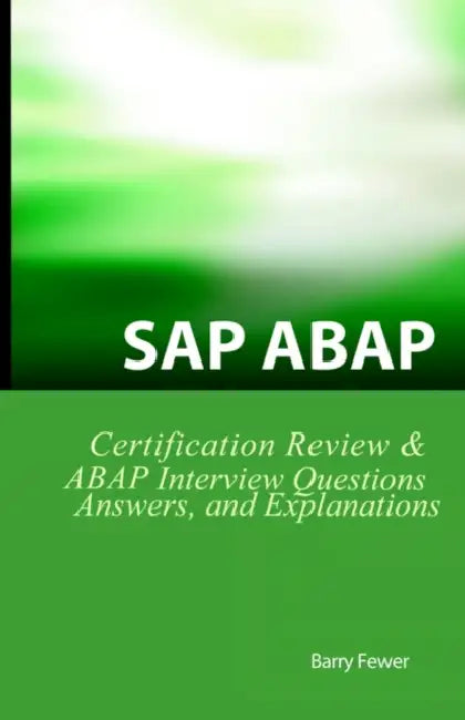 Buy SAP ABAP Certification Review (English, Barry Fewer) Online at Best Price - BookBajar