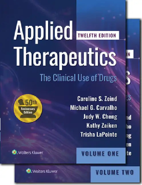 Buy Applied Therapeutics (English, Caroline S. Zeind | Michael G. Carvalho | Judy W. M. Cheng) Online at Best Price - BookBajar