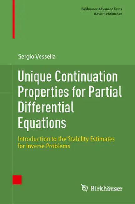 Buy Unique Continuation Properties for Partial Differential Equations (English, Sergio Vessella) Online at Best Price - BookBajar