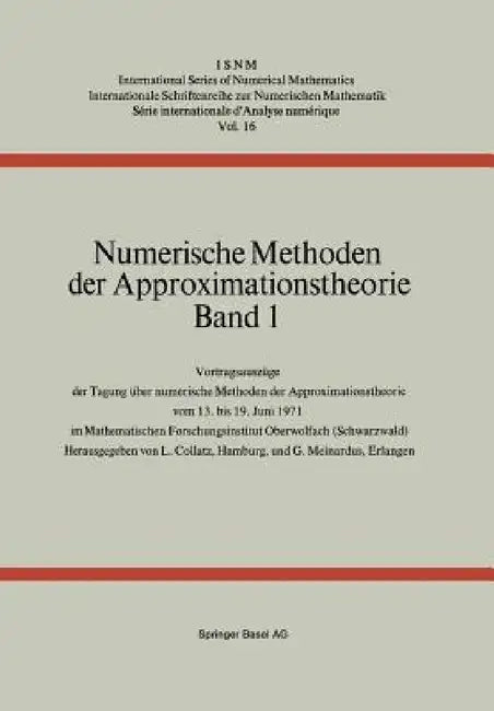 Buy Numerische Methoden Der Approximationstheorie (English, Collatz | Meinardus) Online at Best Price - BookBajar