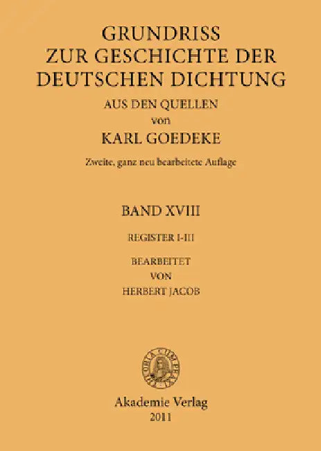 Buy Register I-III (English, Karl Goedeke | Herbert Jacob) Online at Best Price - BookBajar