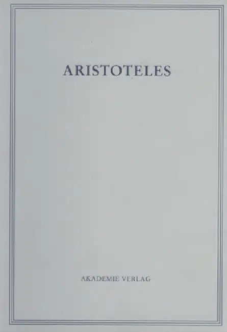 Buy Aristoteles, Band 18/VI, Opuscula VI (English, Sabine Vogt) Online at Best Price - BookBajar