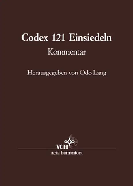 Buy Die Handschrift 121 der Stiftsbibliothek Einsiedeln (English, Odo Lang) Online at Best Price - BookBajar