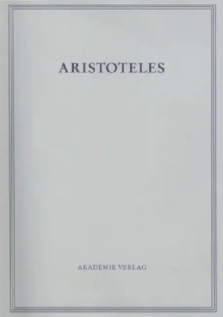 Buy Analytica Priora. Buch I (English, Theodor Ebert | Ulrich Nortmann) Online at Best Price - BookBajar