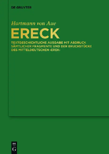 Buy Ereck (English, Hartmann Von Aue | Andreas Hammer | Victor Millet) Online at Best Price - BookBajar