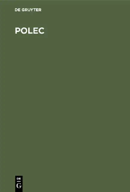 Buy Polec (English, No Contributor) Online at Best Price - BookBajar