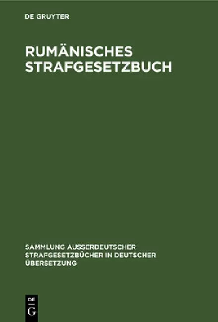 Buy Rumänisches Strafgesetzbuch (English, Paula Tiefenthaler | Alois Provasi) Online at Best Price - BookBajar