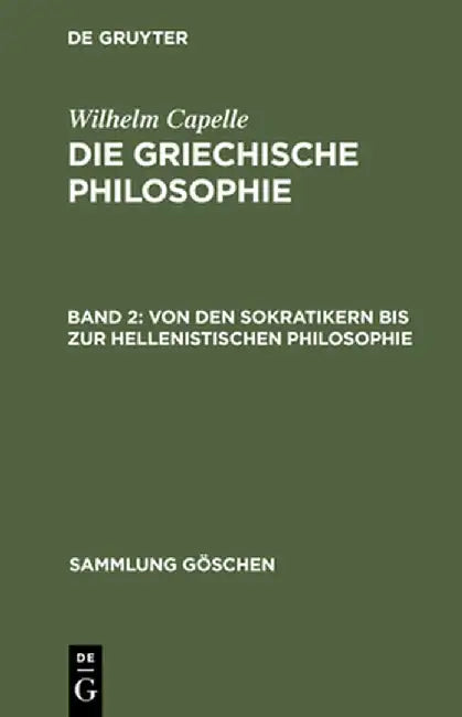 Buy Von Den Sokratikern Bis Zur Hellenistischen Philosophie (English, Johannes Muller) Online at Best Price - BookBajar