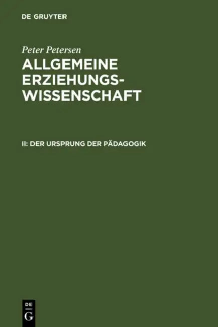 Buy Der Ursprung der Pädagogik (English, Peter Petersen) Online at Best Price - BookBajar