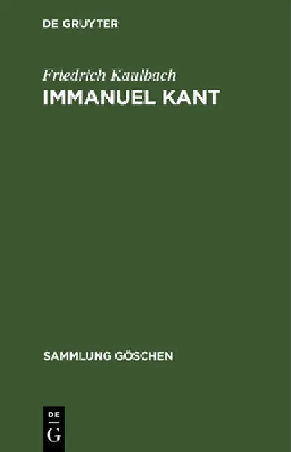 Buy Immanuel Kant (English, Friedrich Kaulbach) Online at Best Price - BookBajar