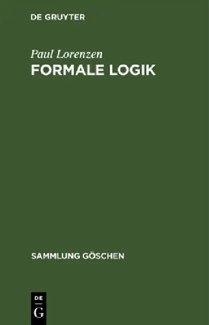 Buy Formale Logik (English, Paul Lorenzen) Online at Best Price - BookBajar