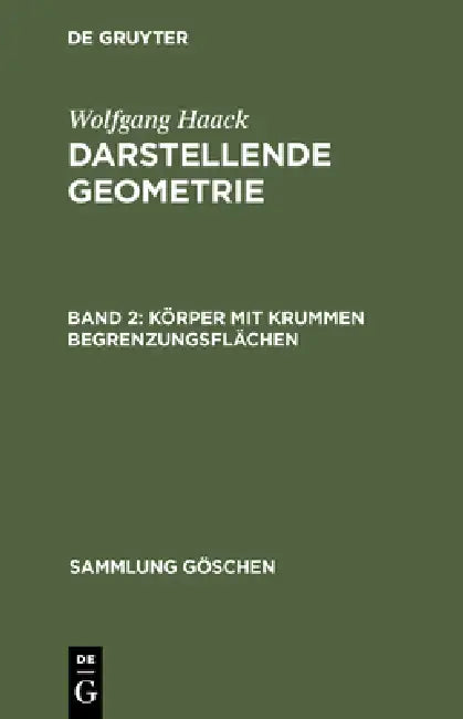 Buy Körper mit krummen Begrenzungsflächen (English, Wolfgang Haack) Online at Best Price - BookBajar