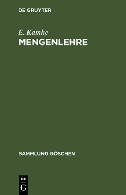 Buy Mengenlehre (English, E. Kamke) Online at Best Price - BookBajar